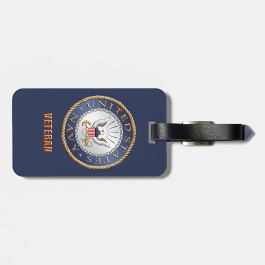 US Navy Veteran Bagagelabel (Achterkant horizontaal)