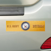 US Navy Veteran Bumpersticker (Op auto)