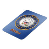 US Navy Veteran Flexibele fotomagneet Magneet (Linkerzijde)