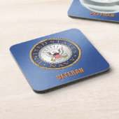 US Navy Veteran Hard plastic onderzetter (Linkerzijde)