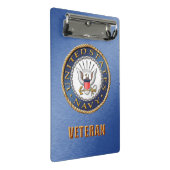 US Navy Veteran Mini Clipboard Klembord (Schuin)