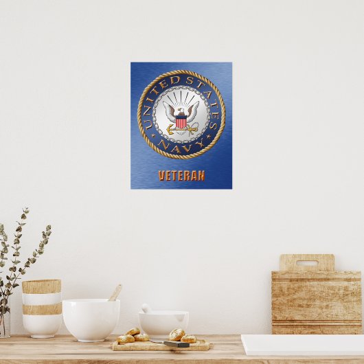 US Navy Veteran Poster (Keuken)