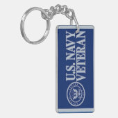 US Navy Veteran Sleutelhanger (Voorkant Links)