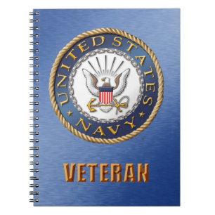 US Navy Veteran Spiral-fotonotebook Notitieboek