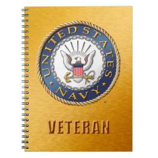 US Navy Veteran Spiral-fotonotebook Notitieboek