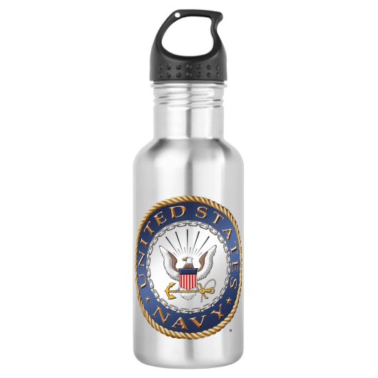 US Navy Water Bottle Waterfles (Voorkant)