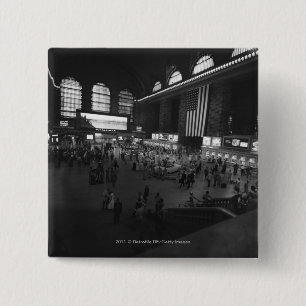 US New York City Grand Central Station Vierkante Button 5,1 Cm