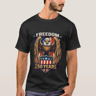 US Onafhankelijkheidsjubileum 250 T-shirt, Adelaar T-shirt