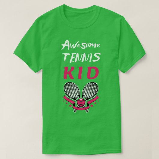 US Open Tennis Kind Racket en Bal 4 T-shirt (Design voorkant)