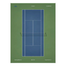 US Open Tennisbaan Illustratie