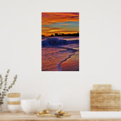 US Palo Alto Sunset. Poster (Keuken)