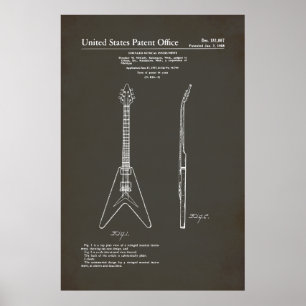 US Patent - Gibson Flying V Poster