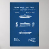 US Patent - Harmonica Poster (Voorkant)