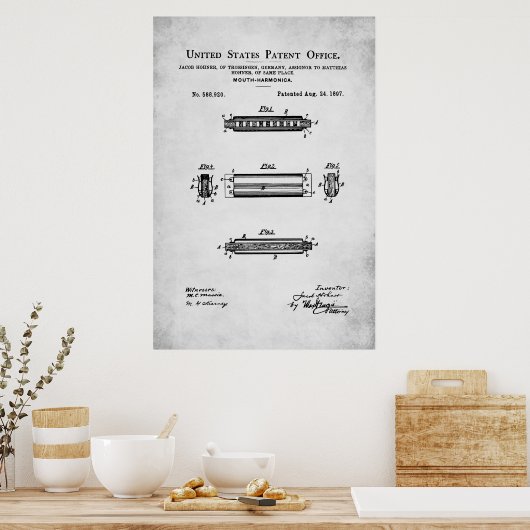 US Patent - Harmonica Poster (Keuken)