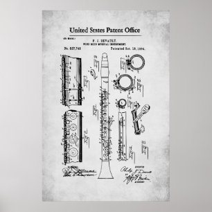 US Patent - Klarinet Poster