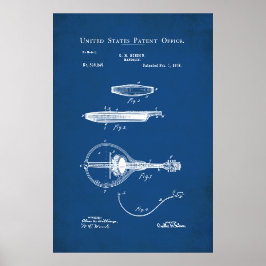 US Patent - Mandoline Poster (Voorkant)