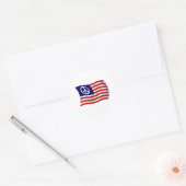 US Peace Sign Flag Sticker (Envelop)