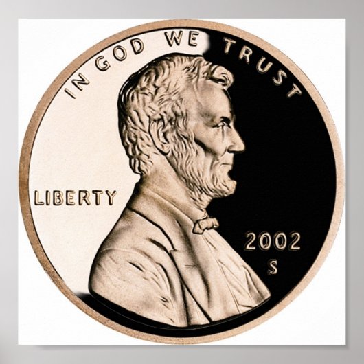 US Penny Obverse 2002 S Munt Poster (Voorkant)