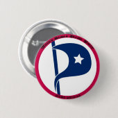 US Pirate Party Ronde Button 5,7 Cm (Voorkant /achterkant)