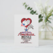 US Pledge of Allegiance Briefkaart (Staand voorkant)