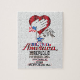 US Pledge of Allegiance Legpuzzel