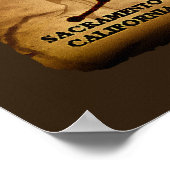 US Pony Express Map Route Art Poster (Hoek)