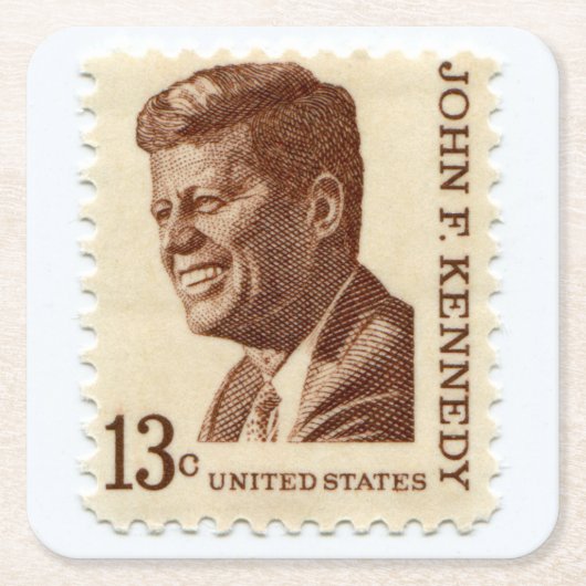  US Postage Stamp Onderzetter Set (Voorkant)
