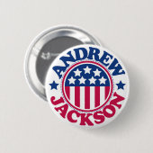 US President Andrew Jackson Ronde Button 5,7 Cm (Voorkant /achterkant)