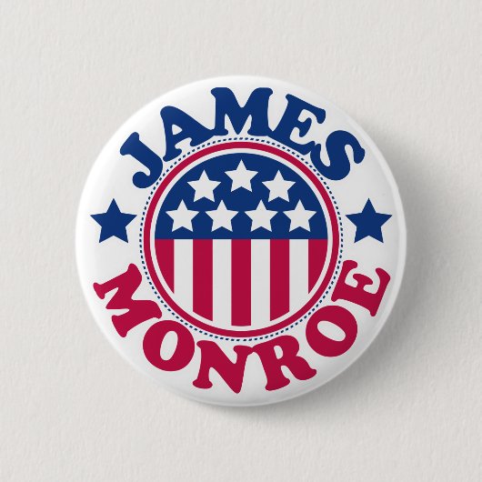 US President James Monroe Ronde Button 5,7 Cm (Voorkant)