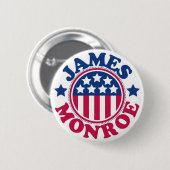 US President James Monroe Ronde Button 5,7 Cm (Voorkant /achterkant)