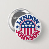 US President Lyndon Johnson Ronde Button 5,7 Cm (Voorkant /achterkant)