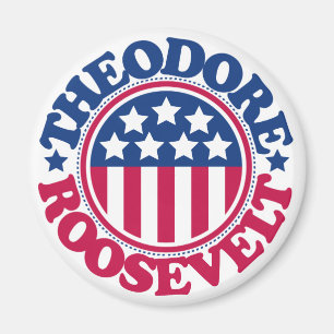 US President Theodore Roosevelt Magneet