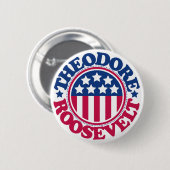 US President Theodore Roosevelt Ronde Button 5,7 Cm (Voorkant /achterkant)