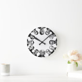 US President Wall Clock Ronde Klok (Huis)
