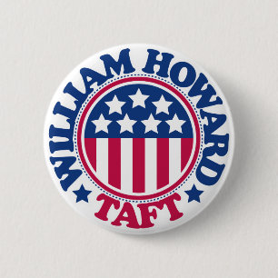 US President William Howard Taft Ronde Button 5,7 Cm