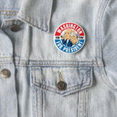 US Presidenten Campaign Button: #1 Washington Ronde Button 5,7 Cm (In situ)