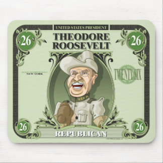 US Presidenten Mousepad: #26 Theodore Roosevelt Muismat