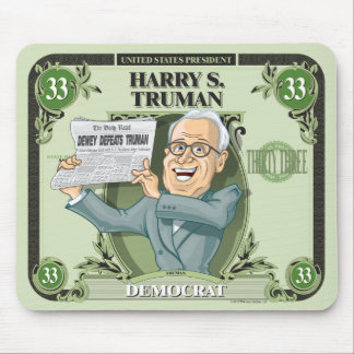 US Presidenten Mousepad: #33 Harry S. Truman Muismat