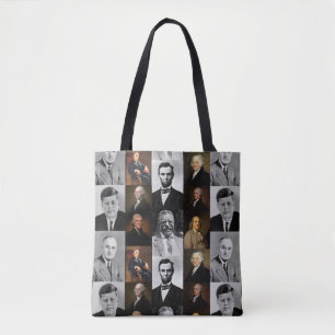 US Presidenten plus Hamilton en Franklin History Draagtas