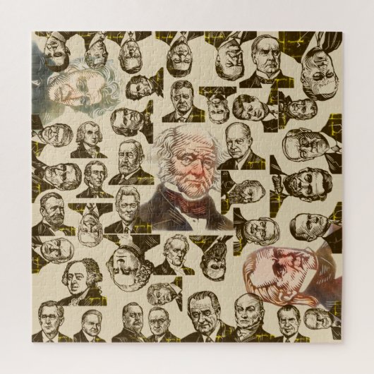 US Presidenten Puzzle Legpuzzel (Verticaal)