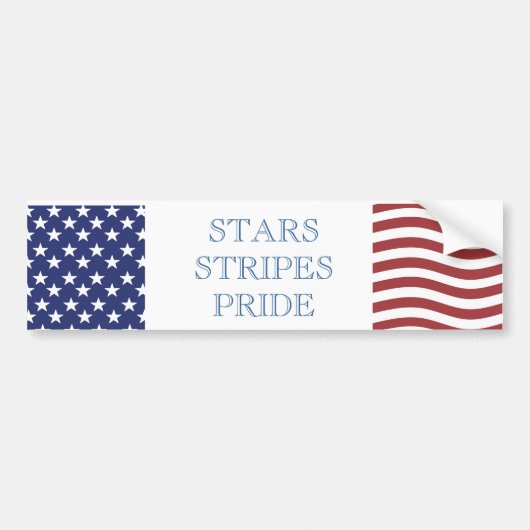 US PRIDE Bumpersticker (Voorkant)