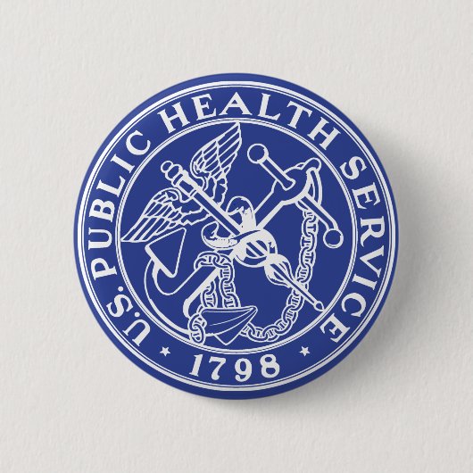 US Public Health Service Ronde Button 5,7 Cm (Voorkant)