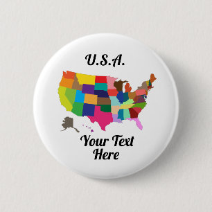 US Round Button