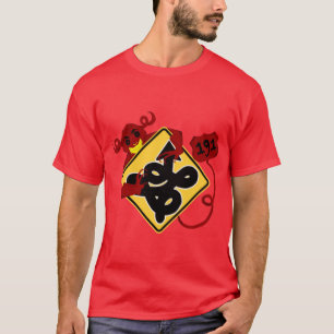 US Route 191 Devils Highway Oversized vertaling T-shirt