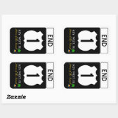 US Route 1 Road Sign Rechthoekige Sticker (Vel)