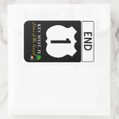 US Route 1 Road Sign Rechthoekige Sticker (Tas)