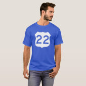 US Route 22 Sign T-shirt (Voorkant volledig)