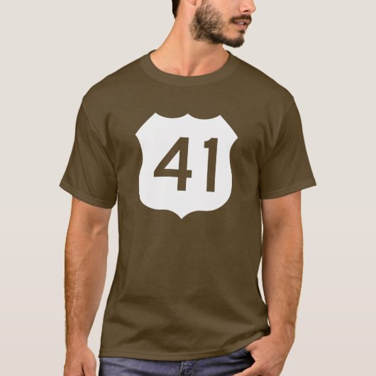 US Route 41 Sign T-shirt (Voorkant)