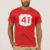 US Route 41 Sign T-shirt (Voorkant)