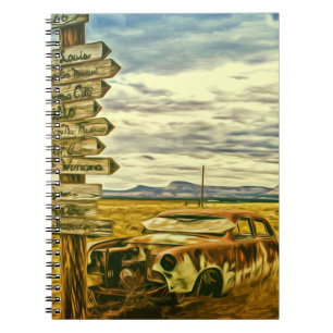 US ROUTE 66 - DE MEEST VASTE WEGEN IN DE VS NOTITIEBOEK